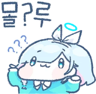 Sticker from 내 맘속에 담고 싶은 블루 아카이브 By @KakaoEmoticon