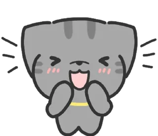 ⭐ emoji doodle baby cat @stickieri Telegram sticker 10 of 24