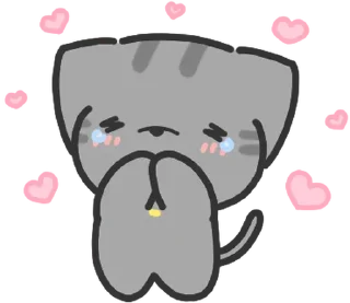 ⭐ emoji doodle baby cat @stickieri Telegram sticker 17 of 24