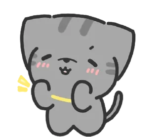 ⭐ emoji doodle baby cat @stickieri Telegram sticker 18 of 24
