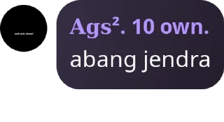 Sticker from admin.