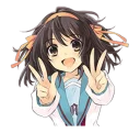 Sticker from The Melancholy of Haruhi Suzumiya