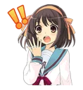Sticker from The Melancholy of Haruhi Suzumiya