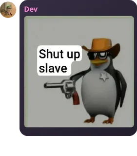 Sticker from Slave pack