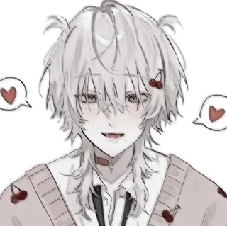 🤔 emoji @buttorfleoge | Yandere Arts Telegram sticker 16 of 32