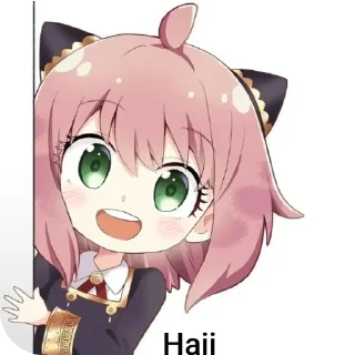 👋 emoji Anya forger Telegram sticker 5 of 9
