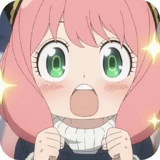 🤩 emoji Anya forger Telegram sticker 6 of 9