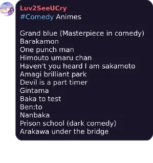 💜 emoji Different anime genres Telegram sticker 7 of 8
