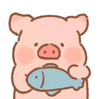 🐟 emoji piggy @stickieri Telegram sticker 22 of 24