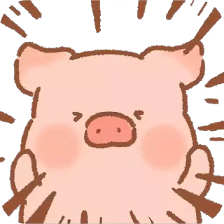 🐷 emoji piggy @stickieri Telegram sticker 24 of 24