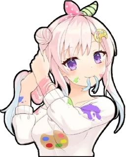 😍 emoji Airani Iofifteen (Hololive) @Anak_kucing_stiker Telegram sticker 7 of 44