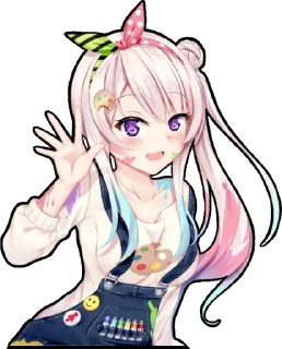 🖐 emoji Airani Iofifteen (Hololive) @Anak_kucing_stiker Telegram sticker 9 of 44