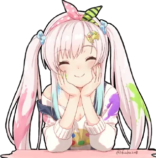 ☺️ emoji Airani Iofifteen (Hololive) @Anak_kucing_stiker Telegram sticker 23 of 44