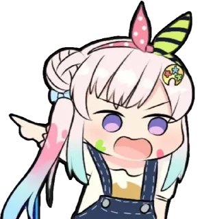 😡 emoji Airani Iofifteen (Hololive) @Anak_kucing_stiker Telegram sticker 11 of 44