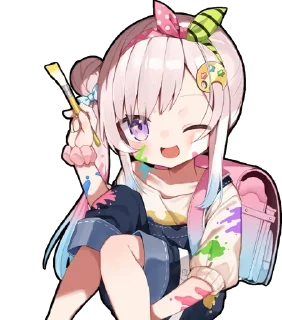 😉 emoji Airani Iofifteen (Hololive) @Anak_kucing_stiker Telegram sticker 18 of 44