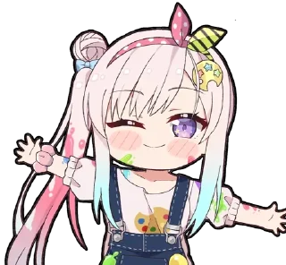 😍 emoji Airani Iofifteen (Hololive) @Anak_kucing_stiker Telegram sticker 15 of 44