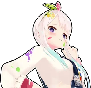 😒 emoji Airani Iofifteen (Hololive) @Anak_kucing_stiker Telegram sticker 20 of 44
