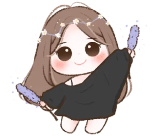 🤍 emoji ᅠ      ೀ  @ch2rie  ◌  @stikie  ྀ Telegram sticker 6 of 40