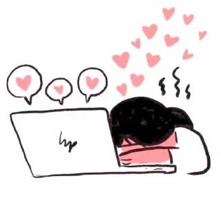 🌸 emoji Blush × @burntpacks Telegram sticker 18 of 90