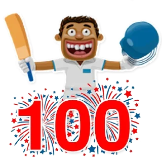 💯 emoji HIT CRICKET @hitcricket_news Telegram sticker 8 of 47