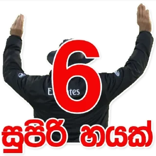 6️⃣ emoji HIT CRICKET @hitcricket_news Telegram sticker 7 of 47