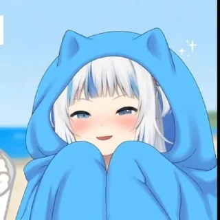 🥰 emoji Gawr Gura || @clowtheme Telegram sticker 12 of 15