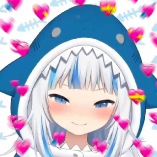 💗 emoji Gawr Gura || @clowtheme Telegram sticker 11 of 15