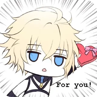 👄 emoji Mikaela Hyakuya Telegram sticker 22 of 27