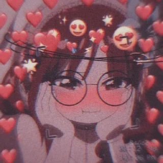 😀 emoji Aɴɪᴍᴇ ʟᴏᴠᴇ💗 『 @stickers_gifs_store 』 Telegram sticker 1 of 120