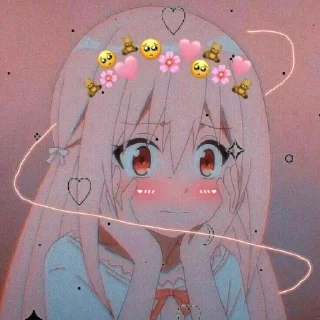 💖 emoji Aɴɪᴍᴇ ʟᴏᴠᴇ💗 『 @stickers_gifs_store 』 Telegram sticker 22 of 120