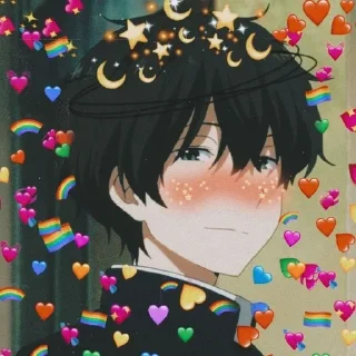 💖 emoji Aɴɪᴍᴇ ʟᴏᴠᴇ💗 『 @stickers_gifs_store 』 Telegram sticker 21 of 120