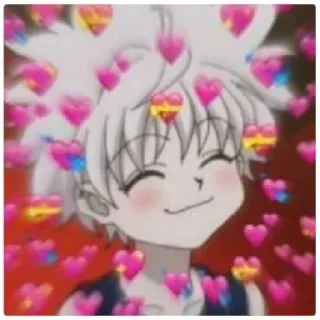 😁 emoji Aɴɪᴍᴇ ʟᴏᴠᴇ💗 『 @stickers_gifs_store 』 Telegram sticker 15 of 120