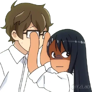 🫣 emoji Ijiranaide, Nagatoro-san 1 & 2 @Y2LAB Telegram sticker 21 of 67