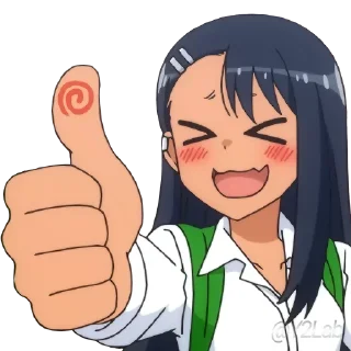 👍 emoji Ijiranaide, Nagatoro-san 1 & 2 @Y2LAB Telegram sticker 13 of 67