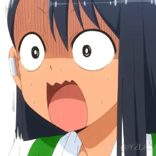 😱 emoji Ijiranaide, Nagatoro-san 1 & 2 @Y2LAB Telegram sticker 7 of 67