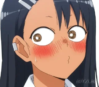 😚 emoji Ijiranaide, Nagatoro-san 1 & 2 @Y2LAB Telegram sticker 8 of 67