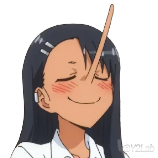 🤥 emoji Ijiranaide, Nagatoro-san 1 & 2 @Y2LAB Telegram sticker 19 of 67