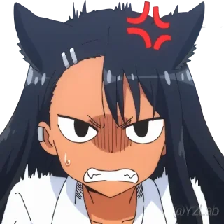 😾 emoji Ijiranaide, Nagatoro-san 1 & 2 @Y2LAB Telegram sticker 11 of 67