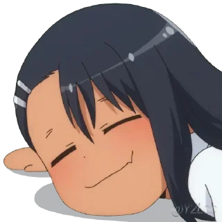 😴 emoji Ijiranaide, Nagatoro-san 1 & 2 @Y2LAB Telegram sticker 9 of 67