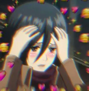 🤔 emoji Mikasa ackermans kang pack Telegram sticker 14 of 120