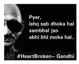 😎 emoji Gandhi memes 💖🌟  @stickersbag Telegram sticker 11 of 56