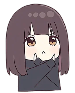 ❌ emoji 𝑳𝒊𝒕𝒕𝒍𝒆 𝑴𝒆𝒏𝒉𝒆𝒓𝒂-𝒄𝒉𝒂𝒏 Telegram sticker 11 of 80