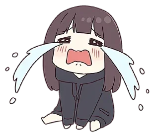 😢 emoji 𝑳𝒊𝒕𝒕𝒍𝒆 𝑴𝒆𝒏𝒉𝒆𝒓𝒂-𝒄𝒉𝒂𝒏 Telegram sticker 16 of 80