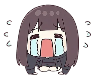 😭 emoji 𝑳𝒊𝒕𝒕𝒍𝒆 𝑴𝒆𝒏𝒉𝒆𝒓𝒂-𝒄𝒉𝒂𝒏 Telegram sticker 5 of 80