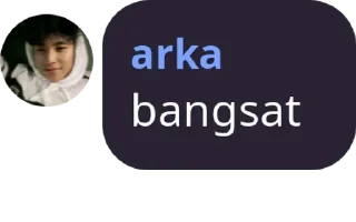 Sticker from arka ganteng