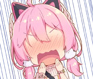 😨 emoji 樱田羽 Telegram sticker 9 of 24