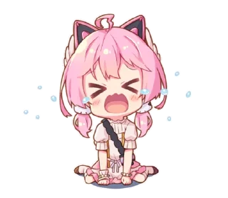 😭 emoji 樱田羽 Telegram sticker 18 of 24