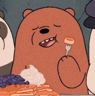 Sticker from we bare bears, @yoomgie.