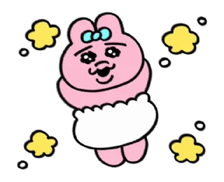 Sticker from うごきまちゅ！おぱんちゅうさぎ @moe_sticker_bot