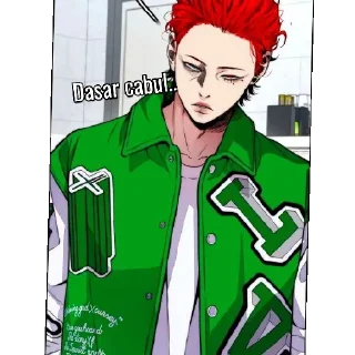 😒 emoji Wind breaker eps Telegram sticker 14 of 22